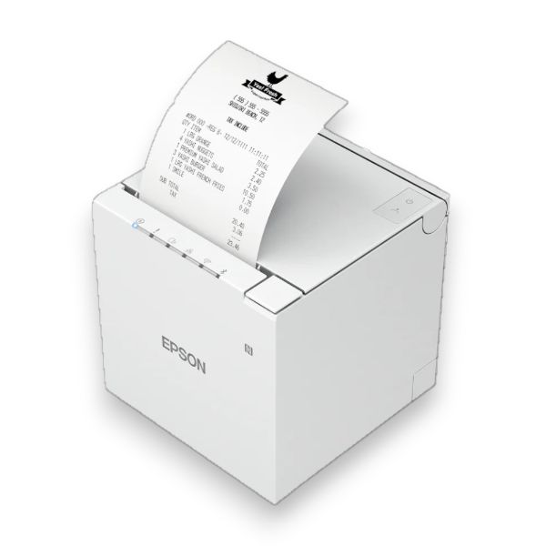 Picture of Epson TM-M30iii USB Ethernet 203 dpi White Receipt Printer